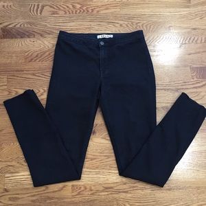 J Brand legging style jeans in "Black Sea"